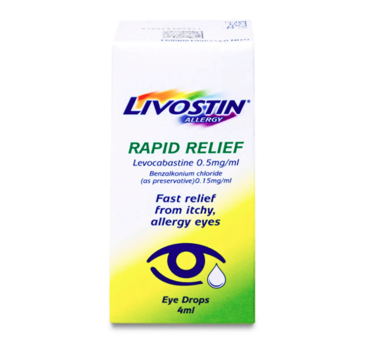 LIVOSTIN 0.5mg/ml Levocabastine - 4ml Eye Drops