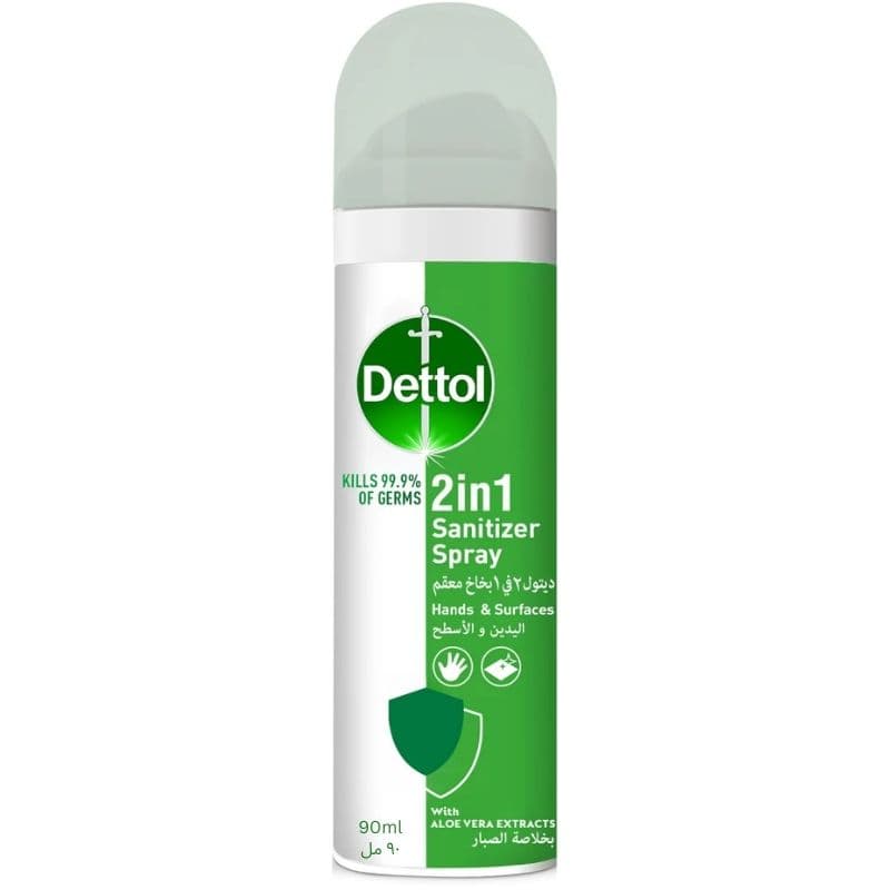 DETTOL 2-In-1 Sanitizer Spray - 90ml 82700