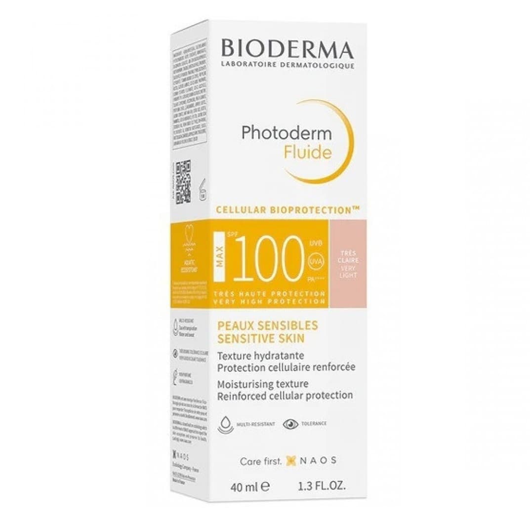 بيوديرما فوتوديرم فلويدماكس 100 كلير خفيف جدا - 40مل