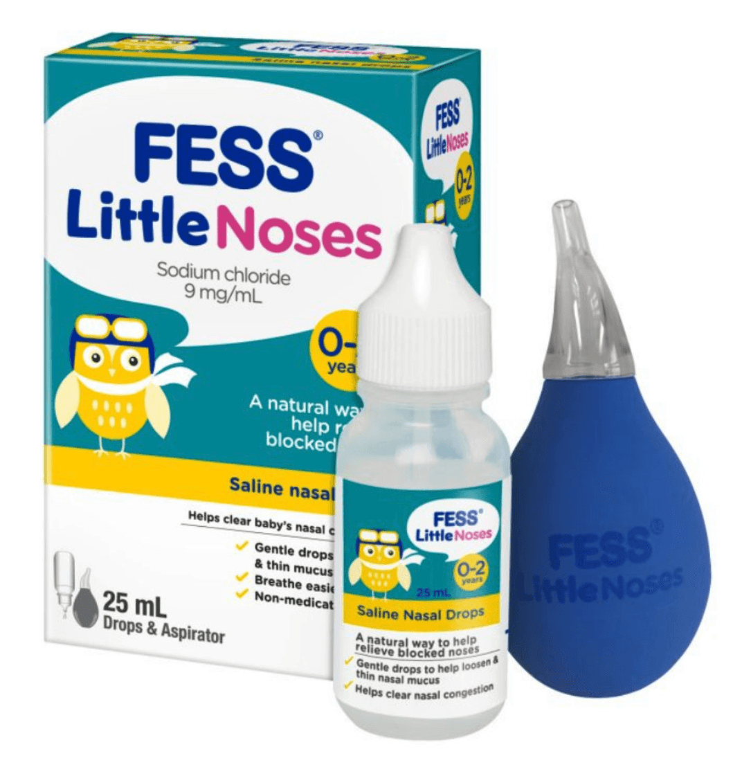 FESS Little Noses Nasal Drops - 25ml + Aspirator