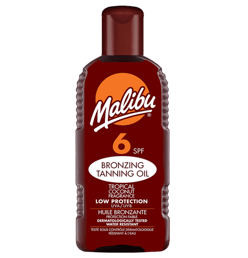ماليبو زيت تسمير البشرة بعامل حماية من الشمس 6 - 200مل