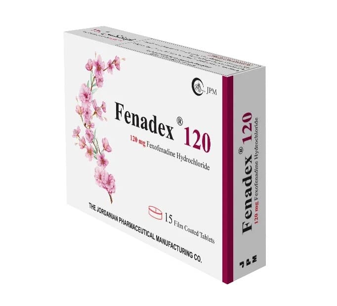 FENADEX 120mg Fexofenadine - 15 Tablets