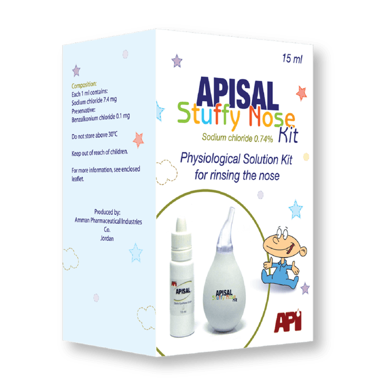 APISAL Stuffy Nose Kit Drops + Aspirator - 15ml
