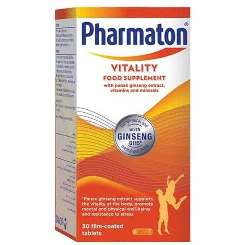 PHARMATON Vitality with Ginseng - 30 Film Coated Tablets