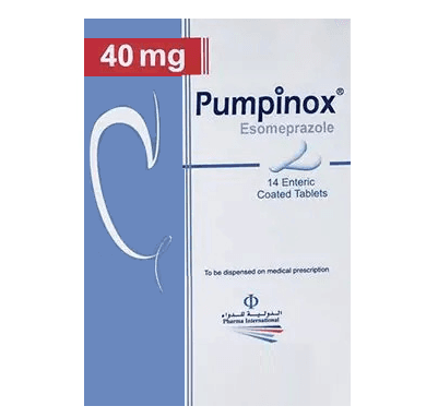 PUMPINOX 40mg Esomeprazole - 14 Tablets -P1075