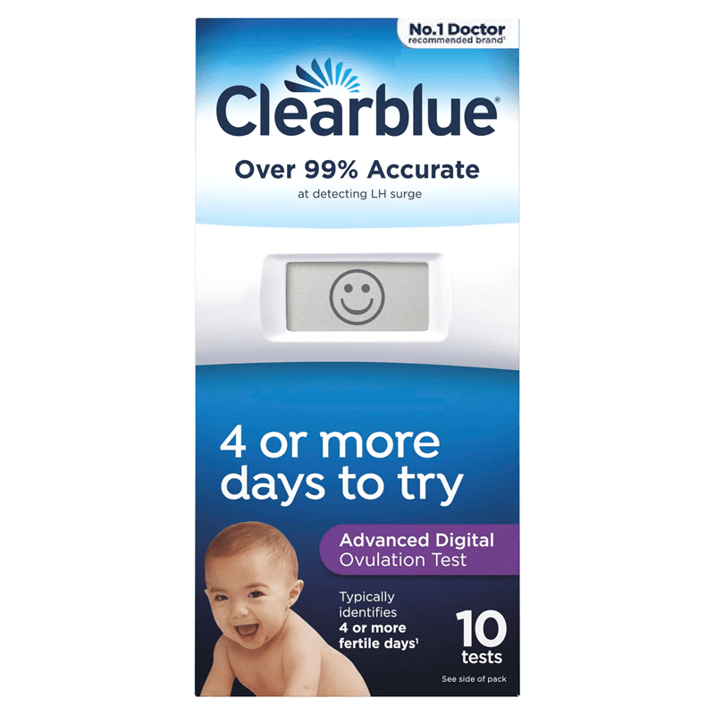 CLEARBLUE Advanced Digital 4 Most Fertile Days - 10 Ovulation Tests 968