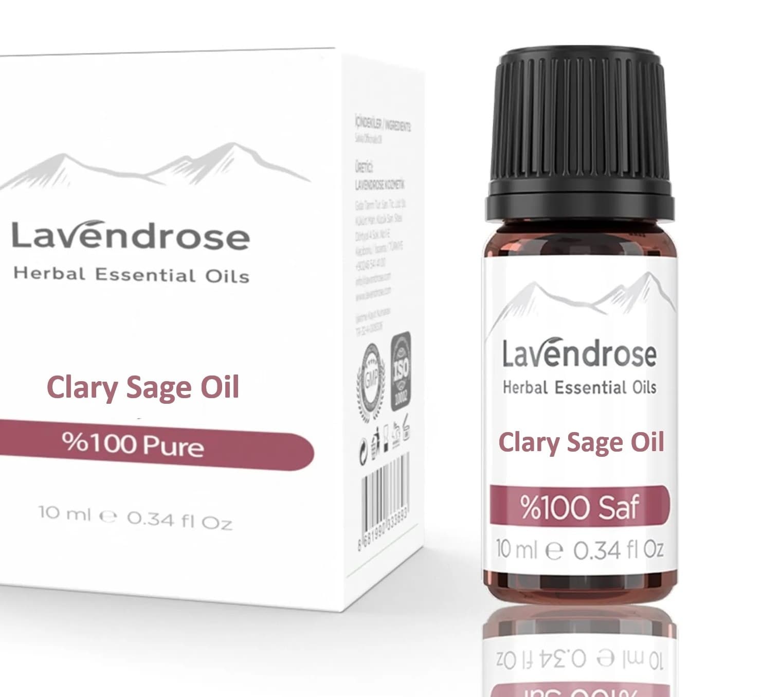 LAVENDROSE Clary Sage Pure Essential Oil - 10ml