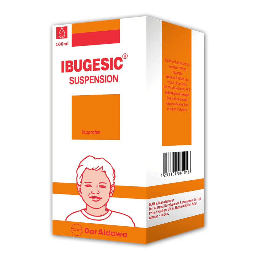IBUGESIC 100mg/5ml Ibuprofen - 100ml Suspension