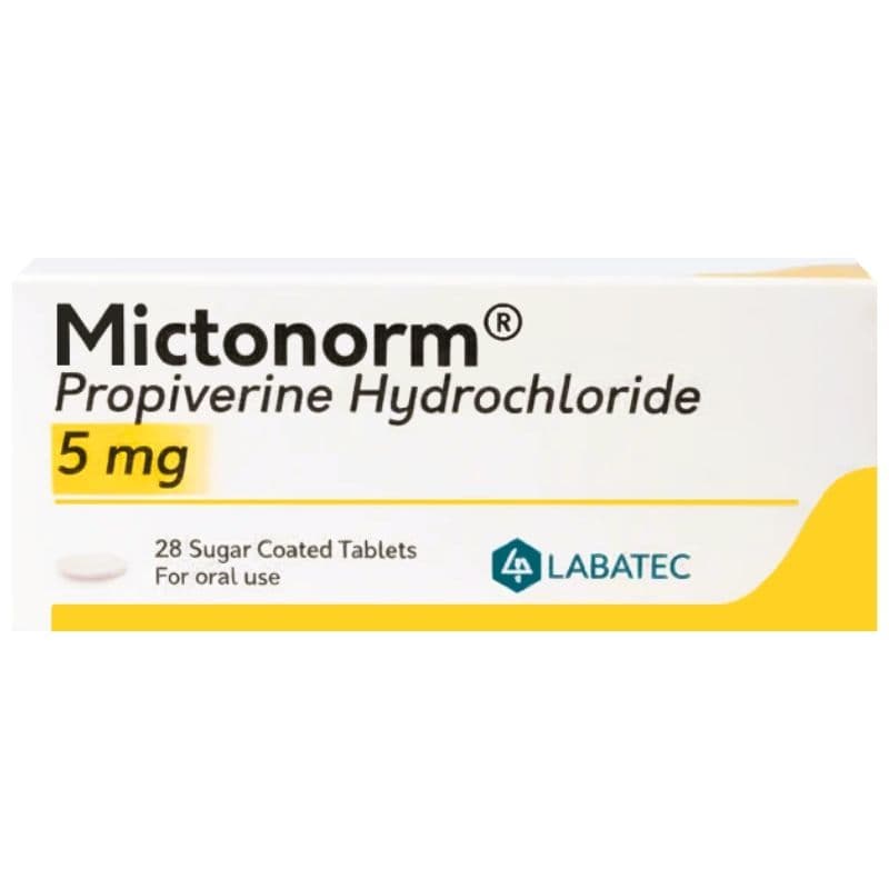 MICTONORM 5mg Propiverine HCl - 28 Tablets