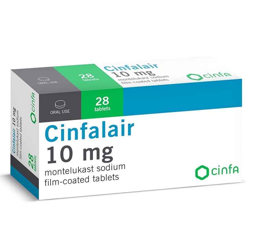CINFALAIR 10mg Montelukast - 28 Tablets