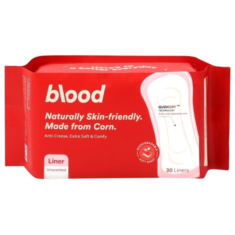 BLOOD Corn Liner 15cm Unscented - 30 Sanitary Liners