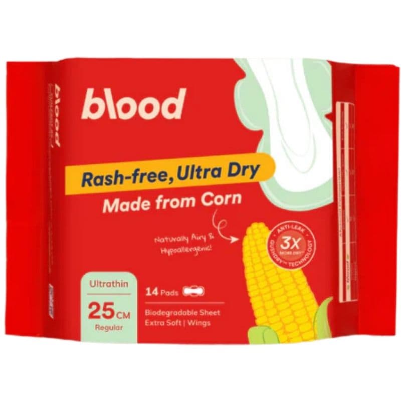 BLOOD Corn Ultrathin 25cm Regular - 14 Sanitary Pads