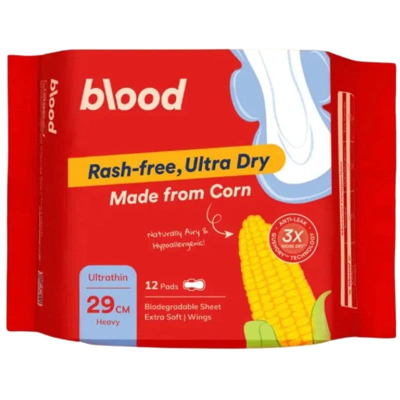 BLOOD Corn Ultrathin 29cm Heavy - 12 Sanitary Pads