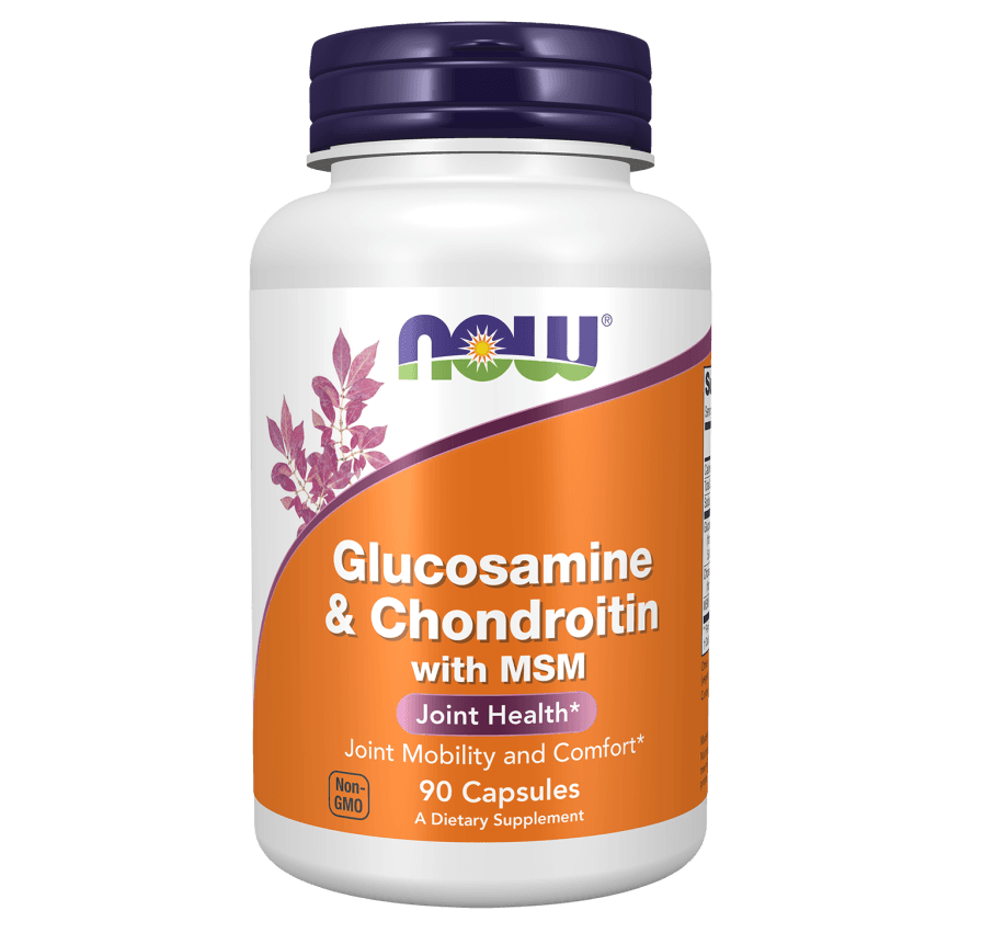 NOW Glucosamine & Chondroitin with MSM - 90 Capsules