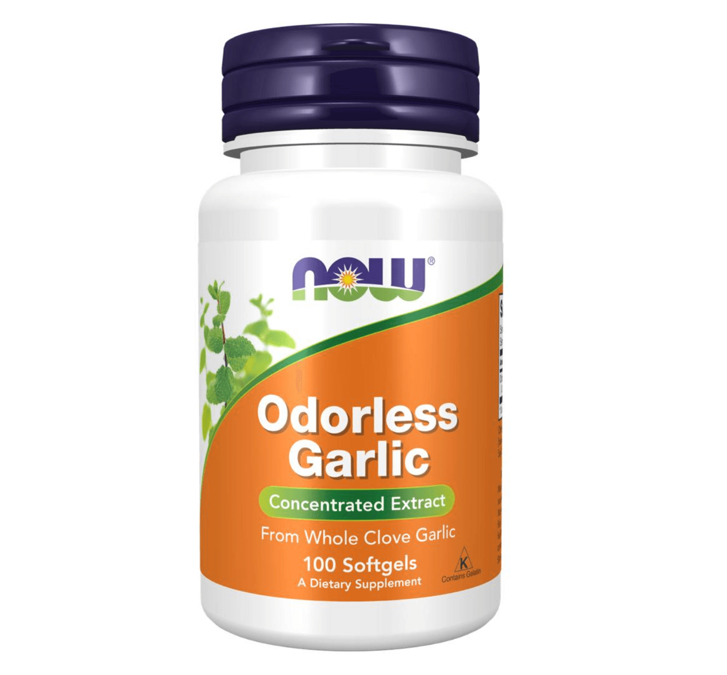 NOW Odorless Garlic Extract - 100 Softgels