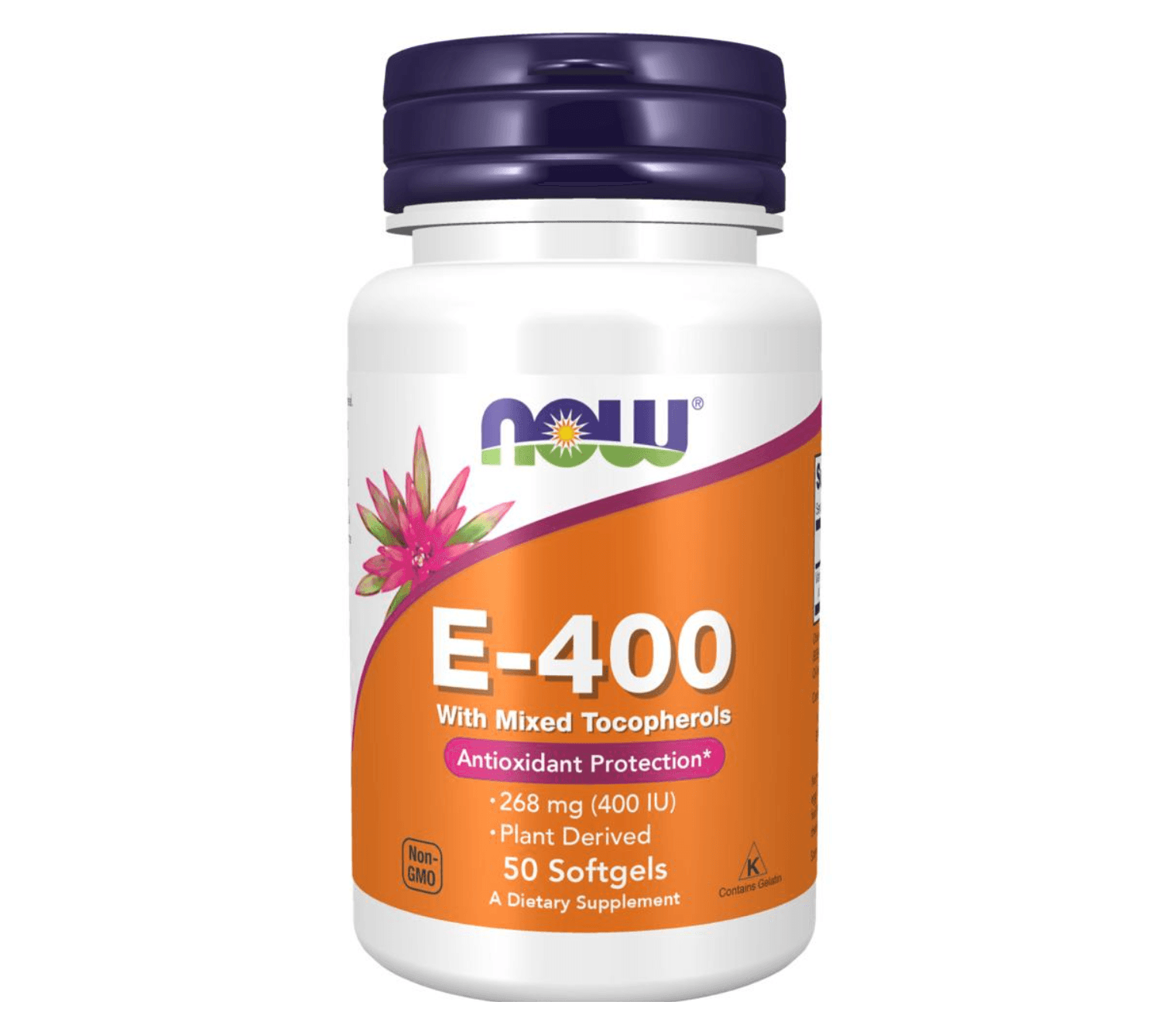 NOW Vitamin E 400IU - 50 Softgels