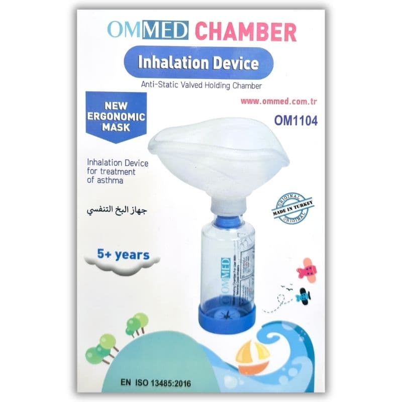 OMMED Inhalation Chamber Spacer with Mask 5+ Years OM1104