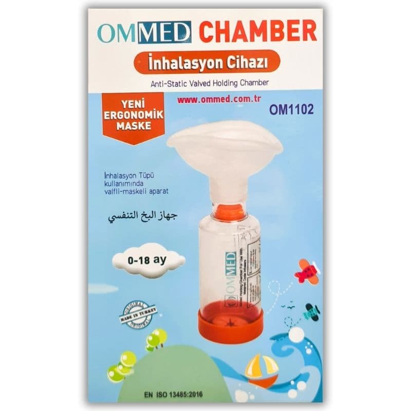 OMMED Inhalation Chamber Spacer with Mask 0-18 Months 157010