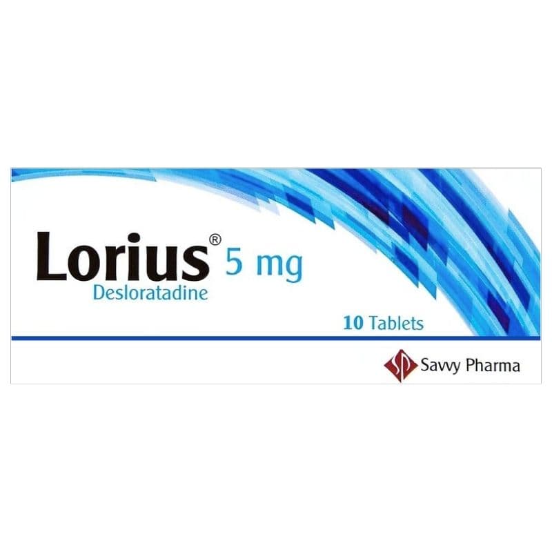 LORIUS 5mg Desloratadine - 10 Tablets