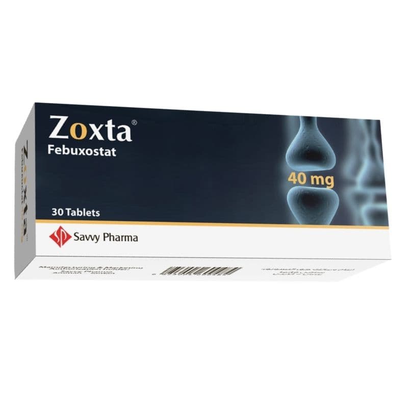 ZOXTA 40mg Febuxostat - 30 Tablets