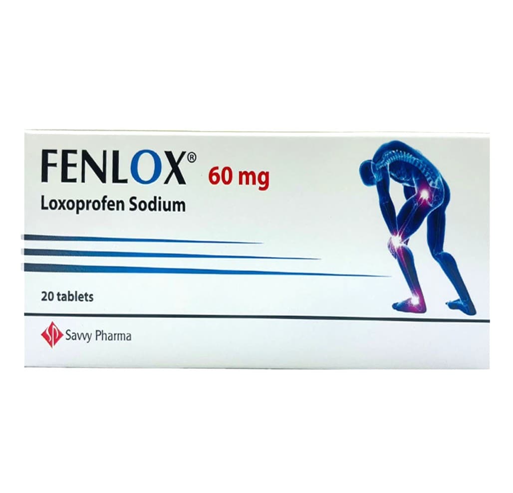 FENLOX 60mg Loxoprofen Sodium - 20 Tablets