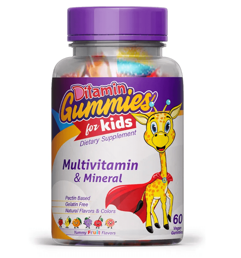 DITAMIN Gummies for Kids Multivitamin & Mineral - 60 Pieces