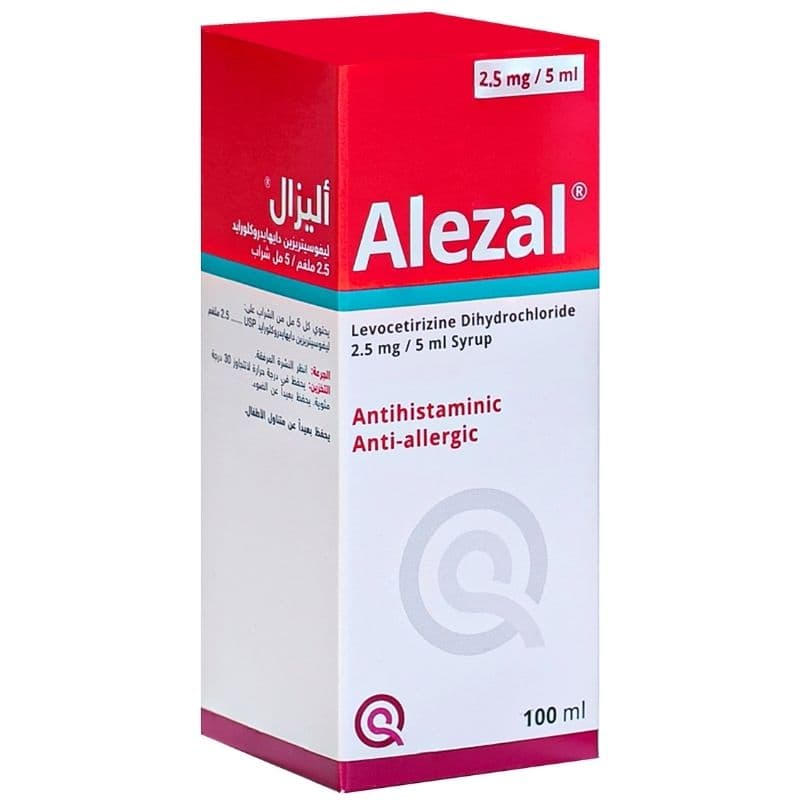 ALEZAL 2.5mg/5ml Levocetirizine - 100ml Syrup