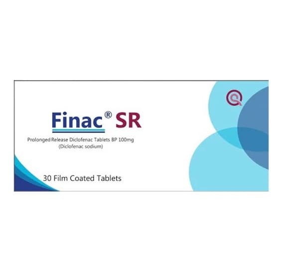 FINAC SR 100mg Diclofenac Sodium - 30 Tablets