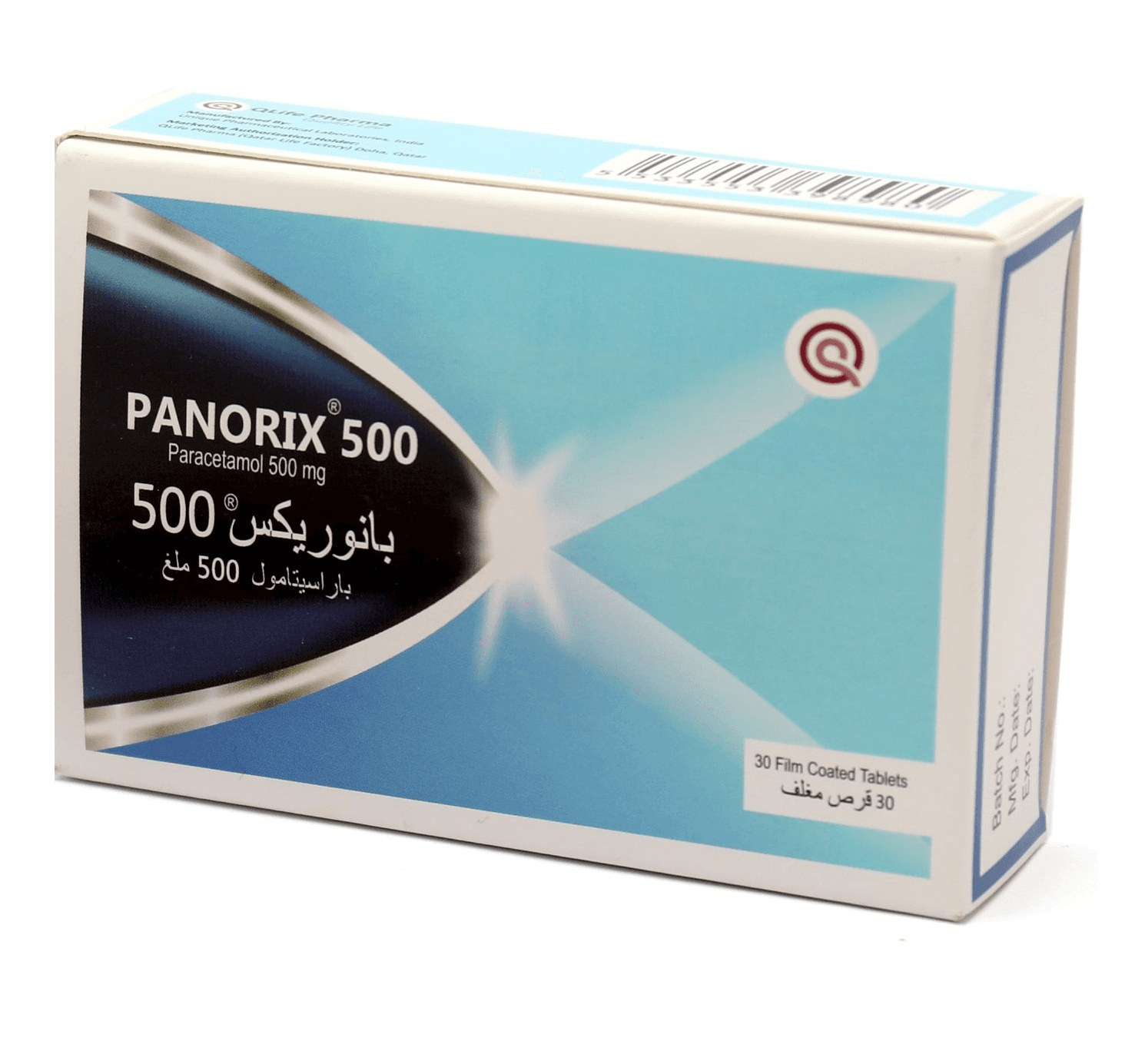 PANORIX 500mg Paracetamol - 30 Tablets
