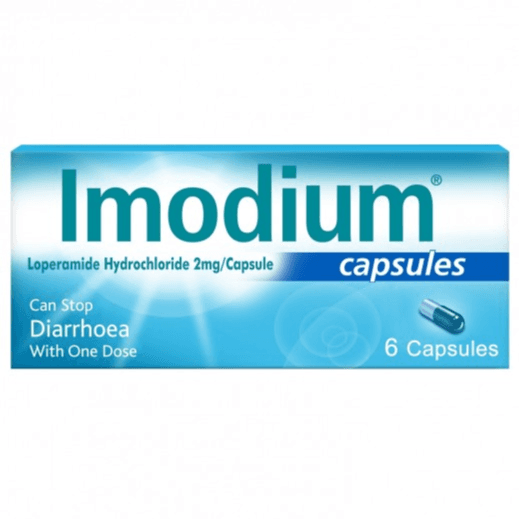 IMODIUM 2mg Loperamide - 6 Capsules