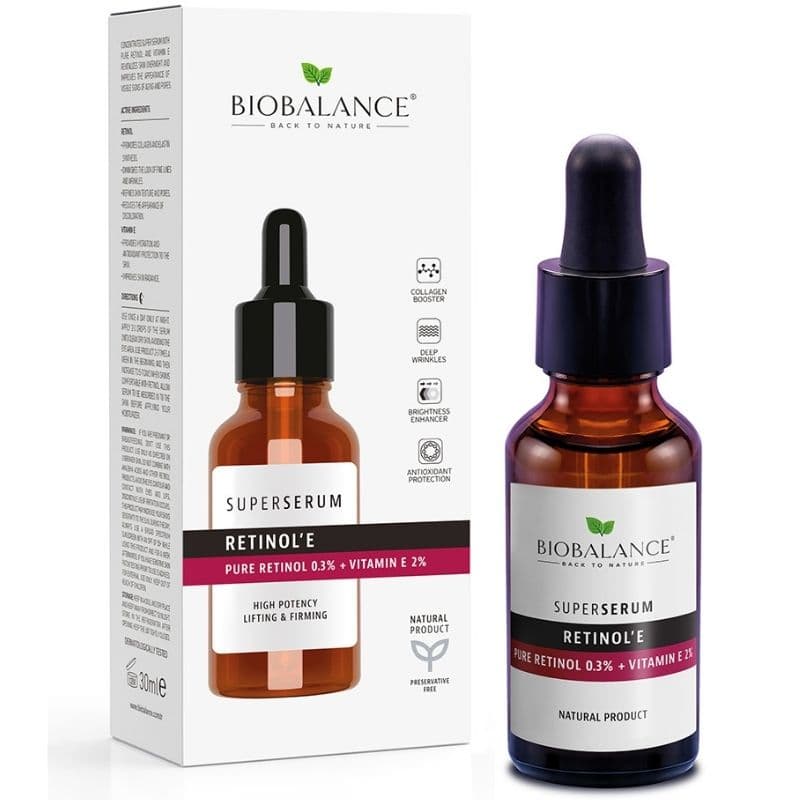 BIOBALANCE Super Serum Pure Retinol 0.3 % + Vitamin E 2% - 30ml Alp70047