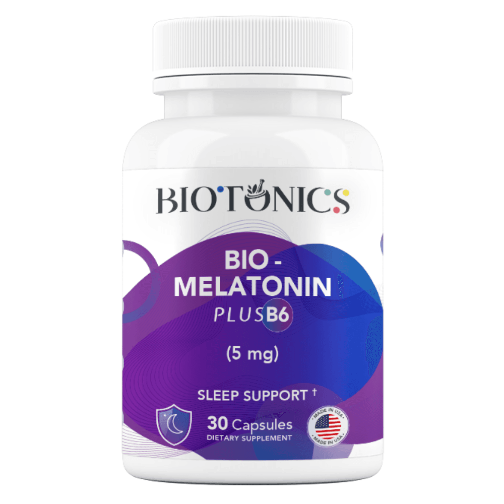 BIOTONICS Bio Melatonin Plus Vitamin B6 - 30 Capsules