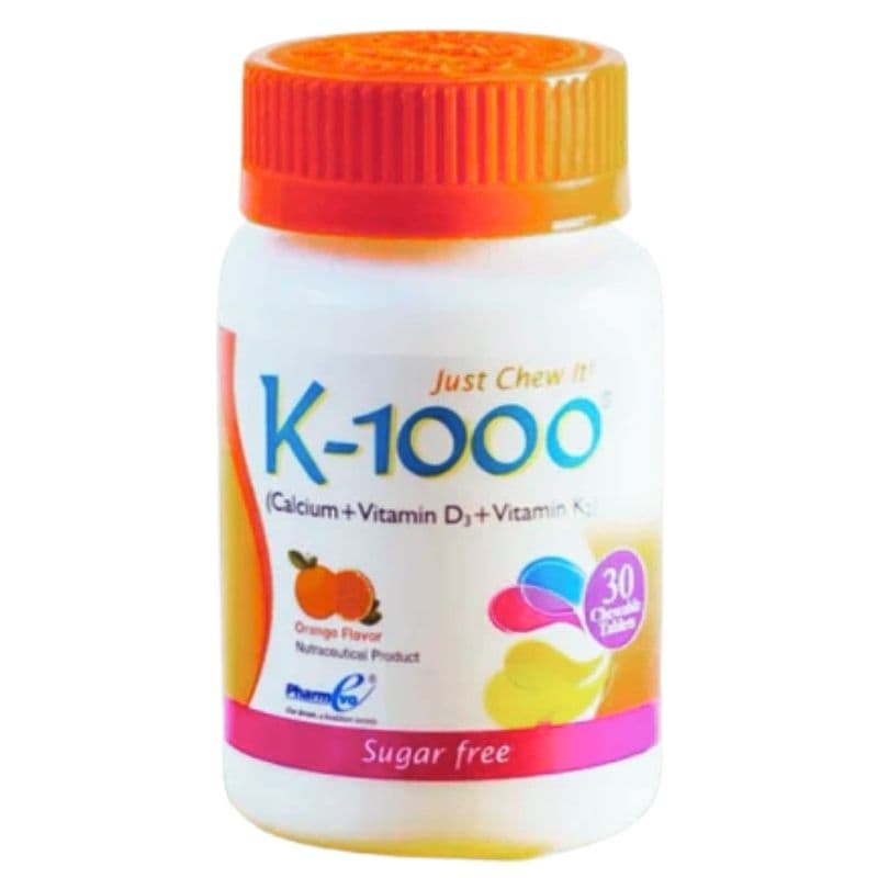 PHARMEVO Vitamin K 1000 Sugar Free - 30 Chewable Tablets