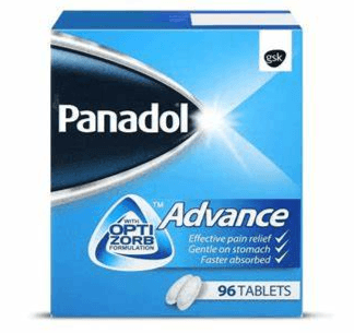 PANADOL Advance 500mg Paracetamol - 96 Tablets