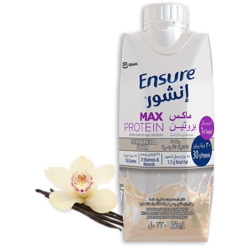 ENSURE Max Protein Nutrition Drink French Vanilla - 330ml