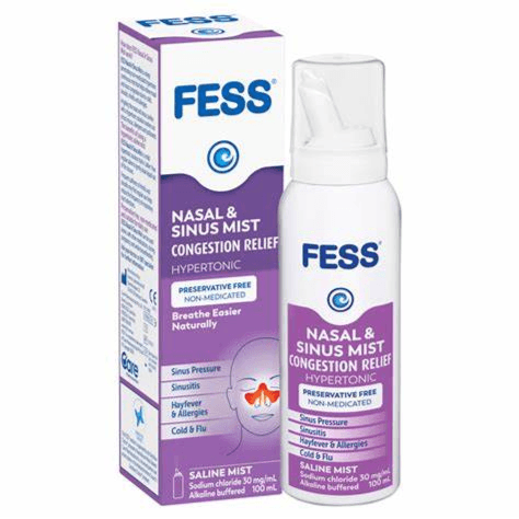 FESS Nasal & Sinus Mist Congestion Relief Hypertonic Mist - 100ml