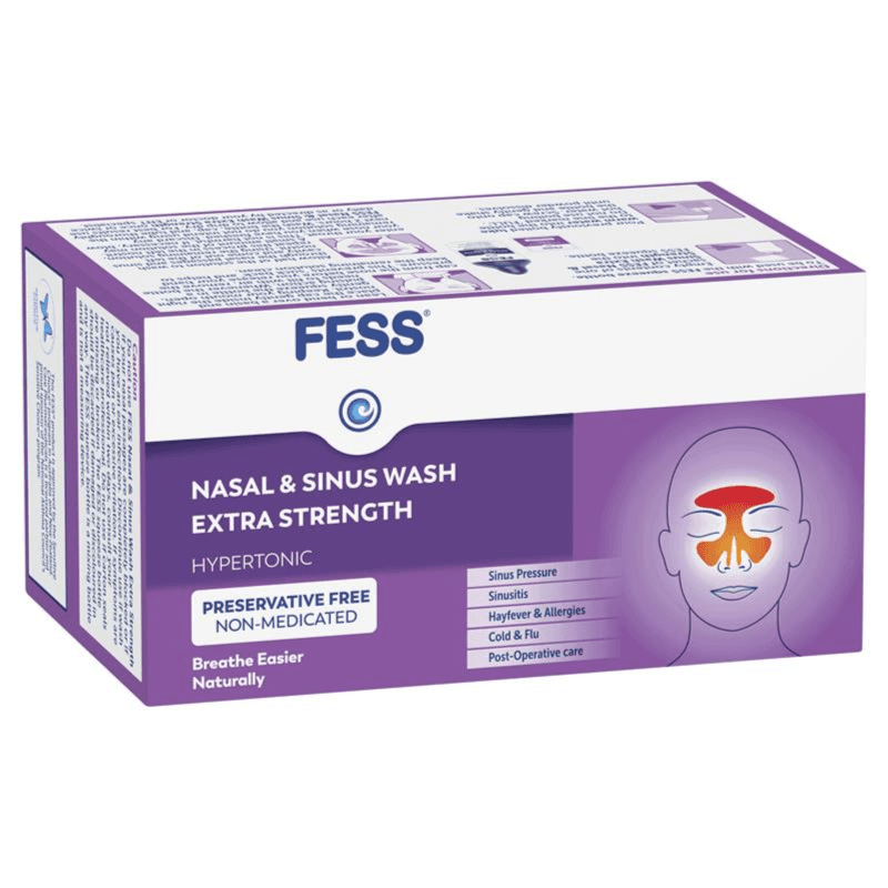 FESS Nasal & Sinus Wash Extra Strength - 24 x 6.3g Sachet Refill Kit
