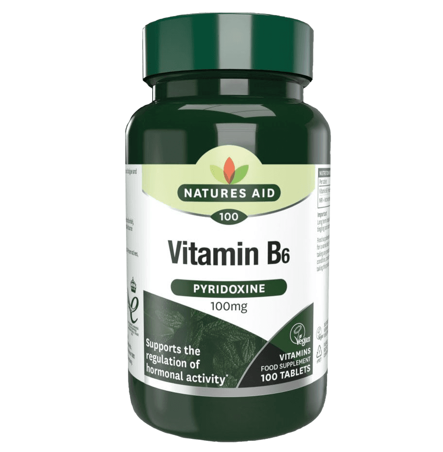 NATURES AID Vitamin B6 100mg - 100 Tablets