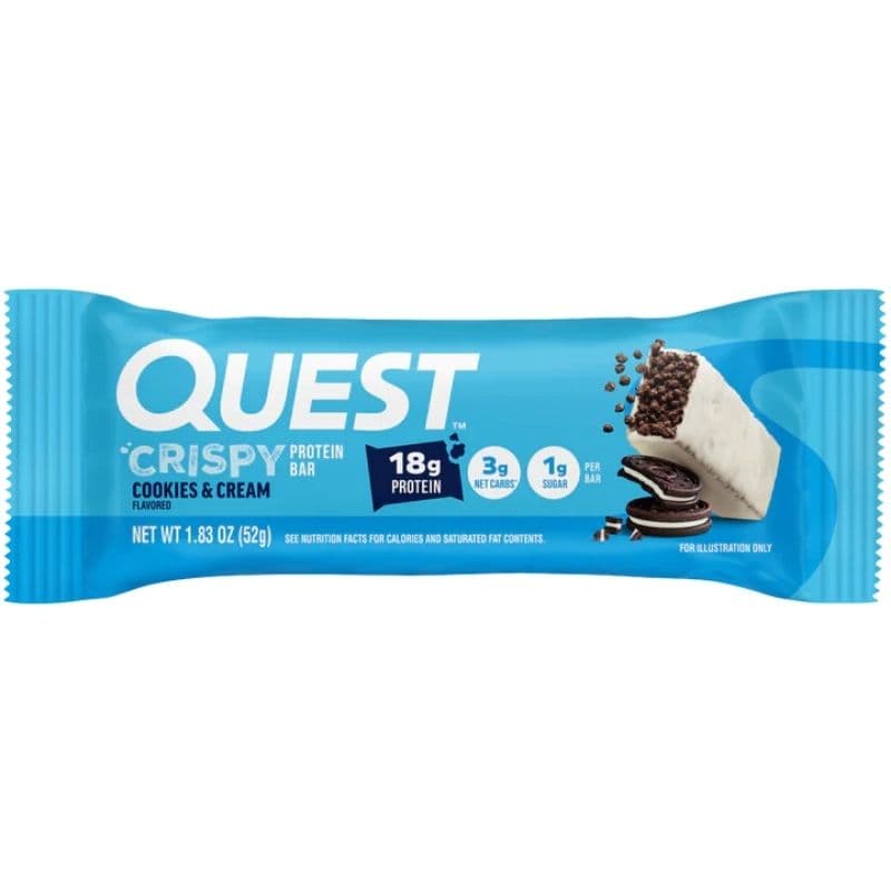 QUEST Hero Protein Bar Crispy Cookies & Cream - 52g 054001021