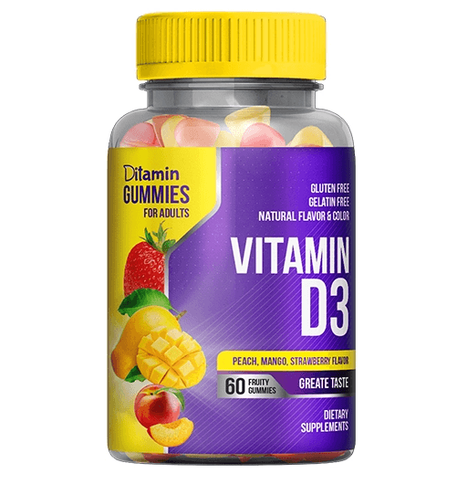 DITAMIN Gummies for Adult Vitamin D3 - 60 Pieces