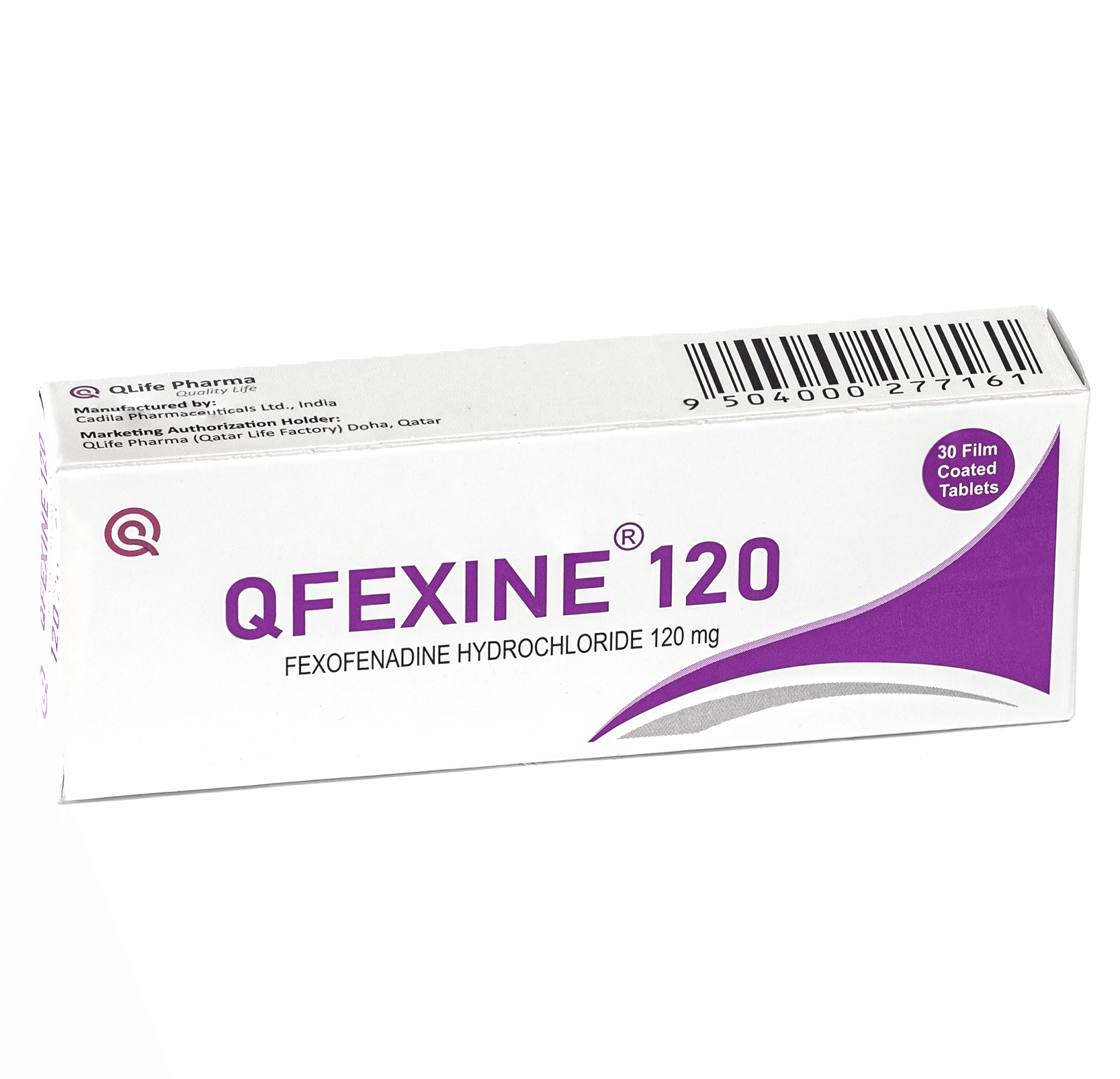 QFEXINE 120mg Fexofenadine HCL - 30 Tablets
