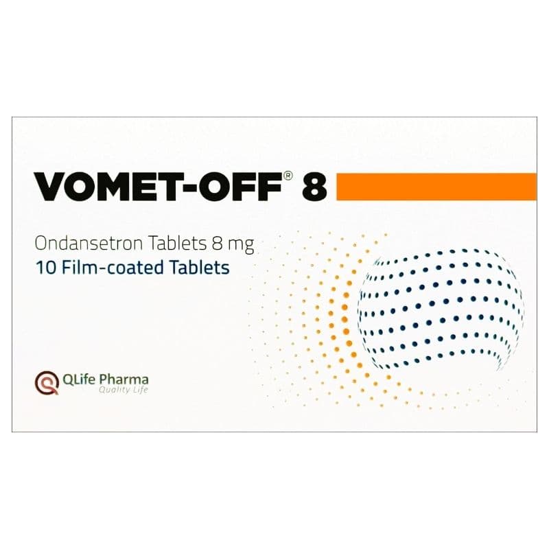 VOMET OFF 8mg Ondansetrone - 10 Tablets