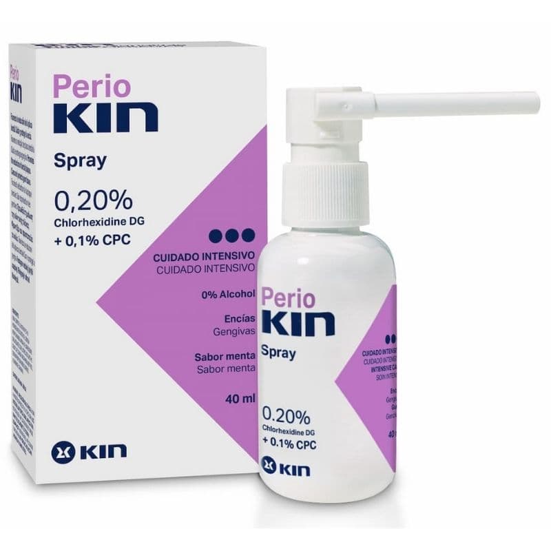 KIN Perio-Kin 0.20% Chlorhexidine 0% Alcohol Spray - 40ml