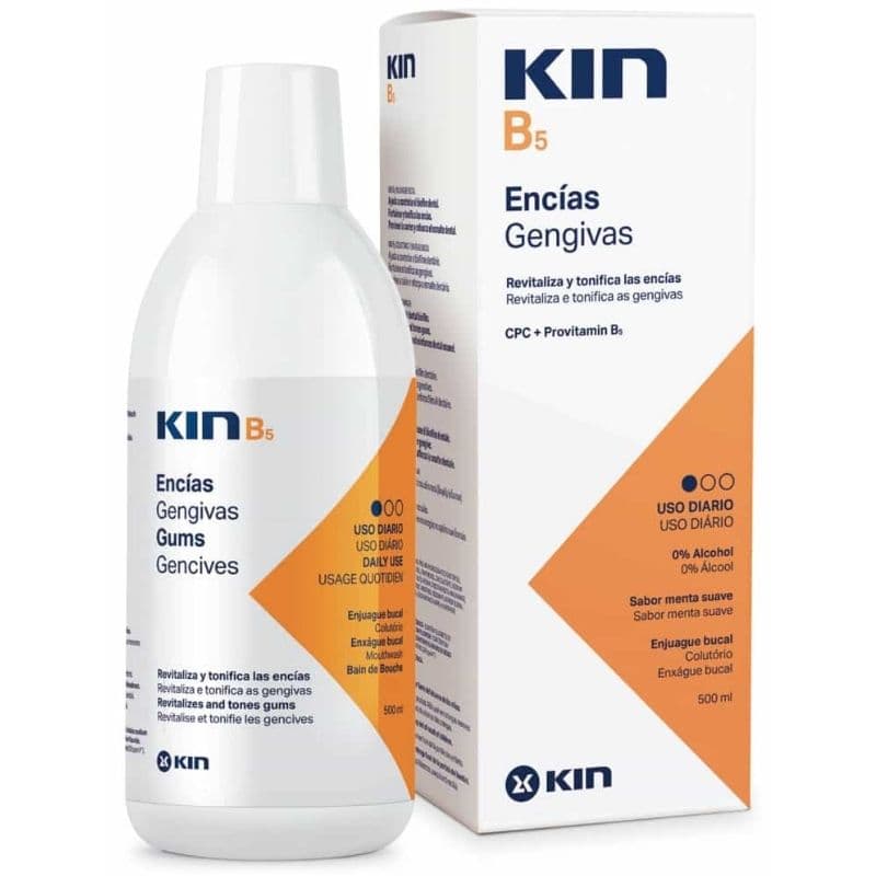 KIN B5 Gums Daily Use 0% Alcohol Mouthwash - 500ml KIN050