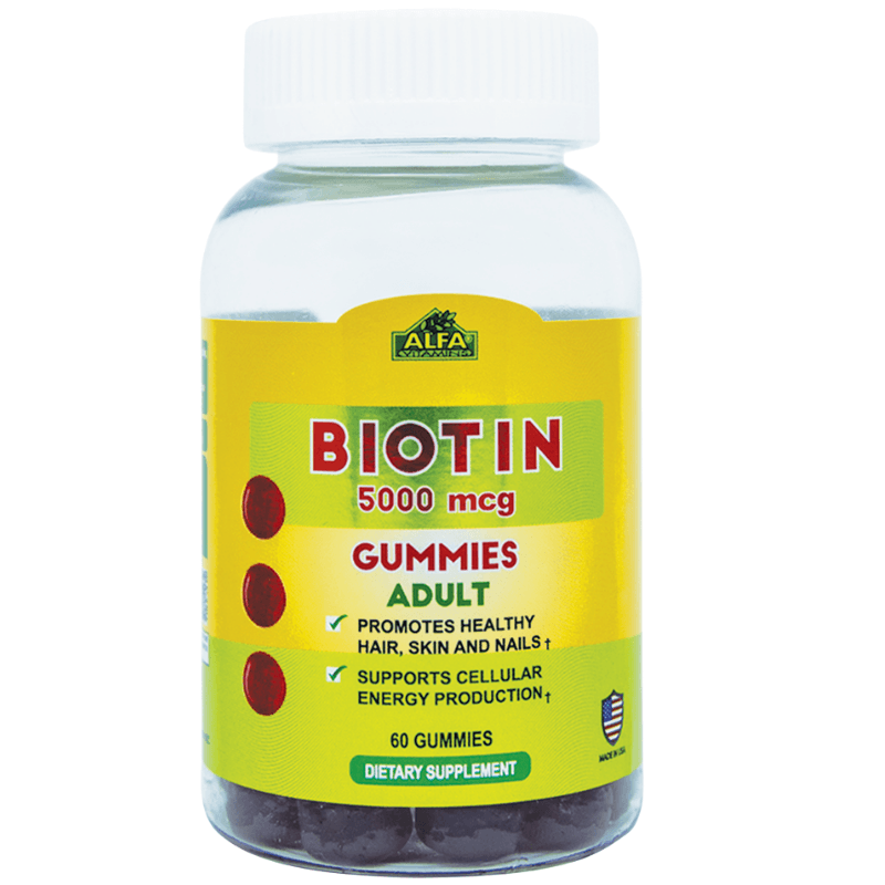 ALFA Biotin 5000mcg Gummy - 60 Adult Pieces