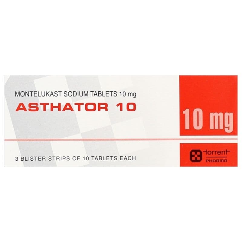 ASTHATOR 10mg Montelukast - 30 Tablets