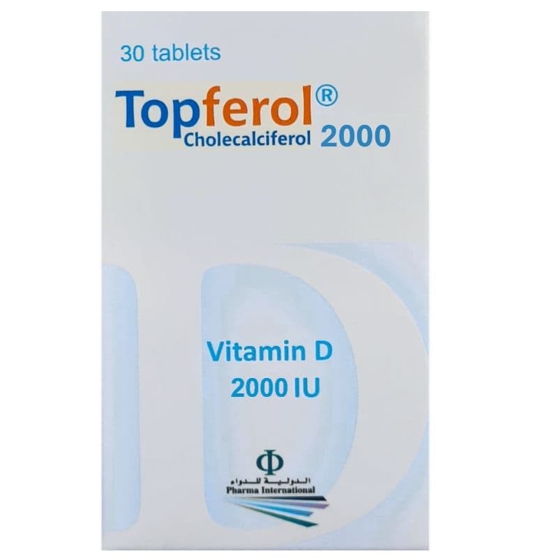 TOPFEROL Vitamin D 2000IU - 30 Tablets