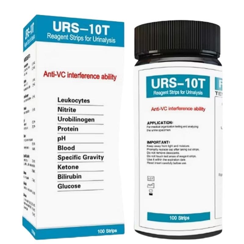 URS - 10T Reagent Strips For Urine Analysis - 100 Pieces 2238