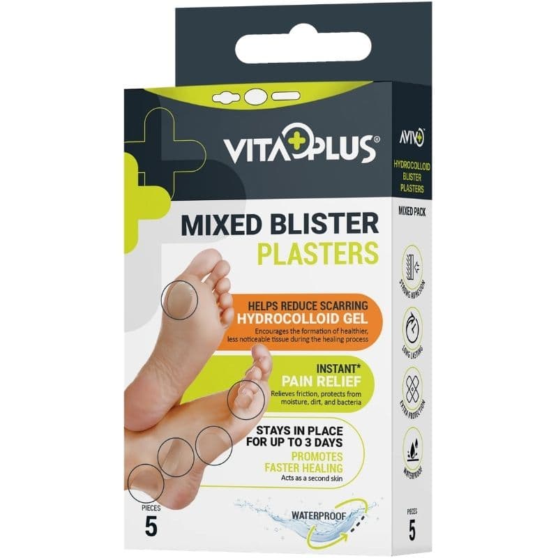 VITAPLUS Blister Hydrocolloid Plaster Mixed Size - 5 Pieces