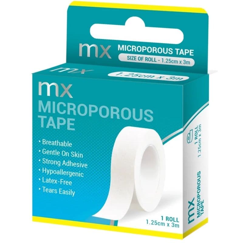 MX HEALTH Microporous Tape 1.25cm x 5m - 1 Piece